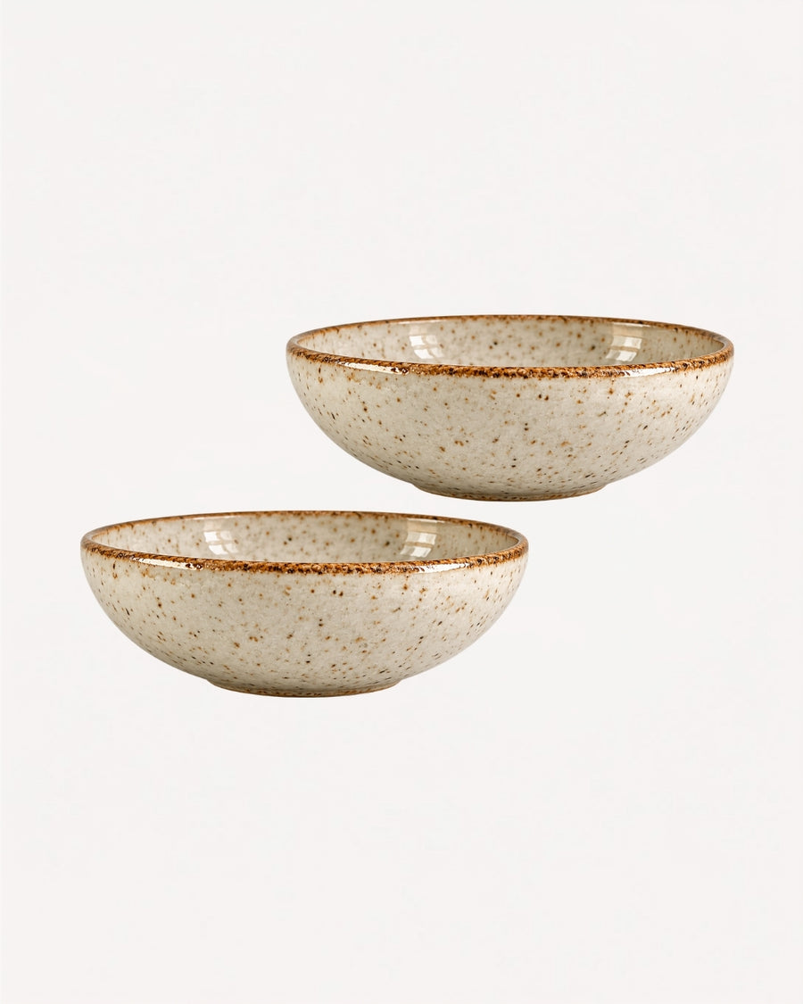 Kit 2 Bowls Branco Brilho - Artesanal de Alta Qualidade em Cerâmica