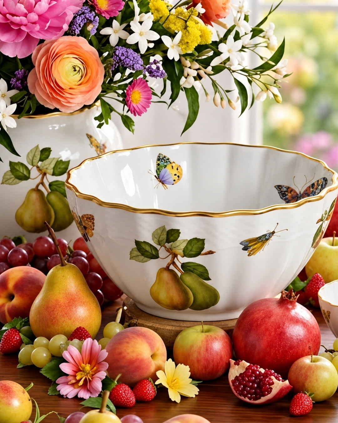 Kit 2 Bowls Botanique Quince em Porcelana