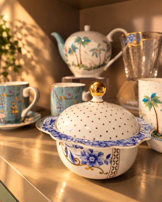 Sugar Bowl - Royal White em Porcelana