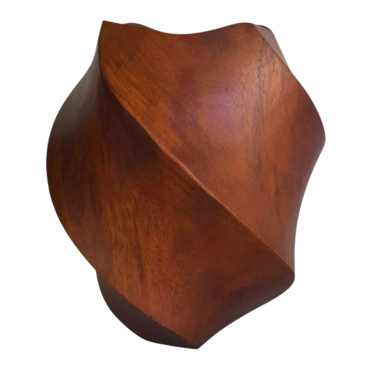 Vaso de Madeira Artesanal - Wavos C