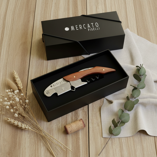 Abridor Mercato Piselli — Flat Lay Estojo