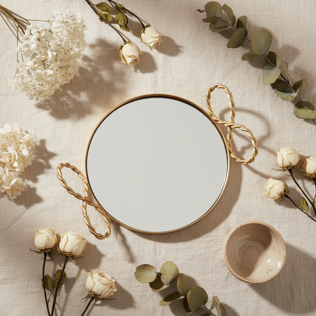 Bandeja Cortesia — Flat Lay