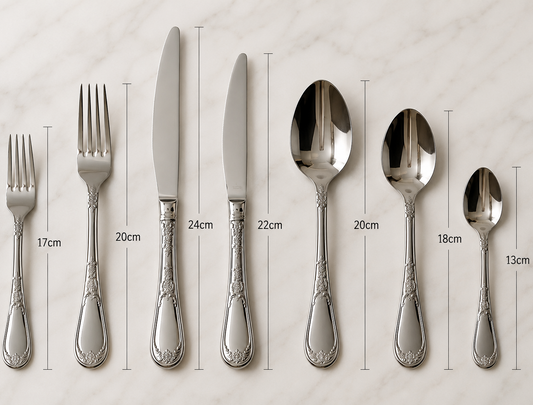 Set de Talheres Elegância Renascença 42 Peças em Aço Inox - Serve 6 Lugares