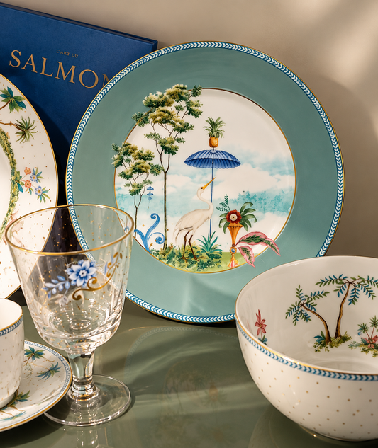 Kit 2 Pratos de Sobremesa Azul Jolie - Pip Studio em Porcelana