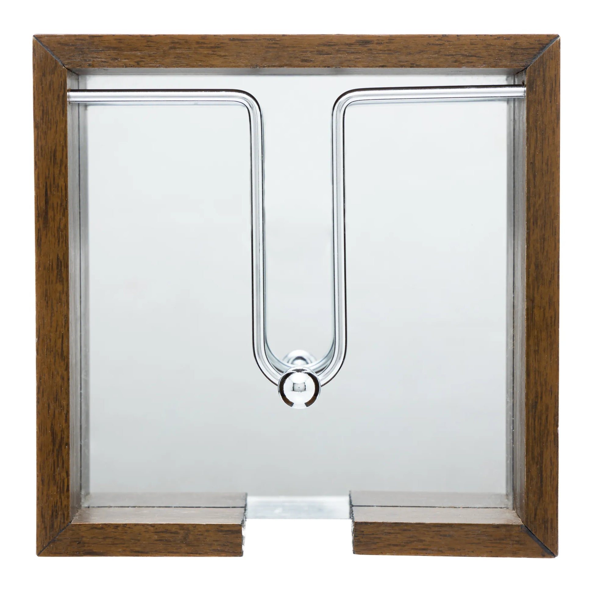 Porta Guardanapo de Madeira - Aramado c/ Espelho - 20cm