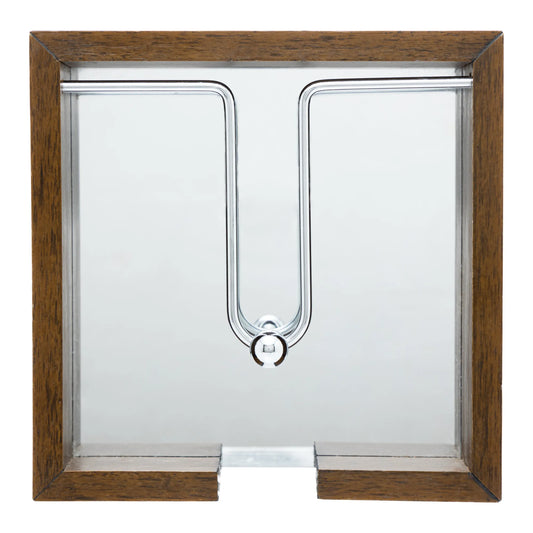 Porta Guardanapo de Madeira - Aramado c/ Espelho - 20cm