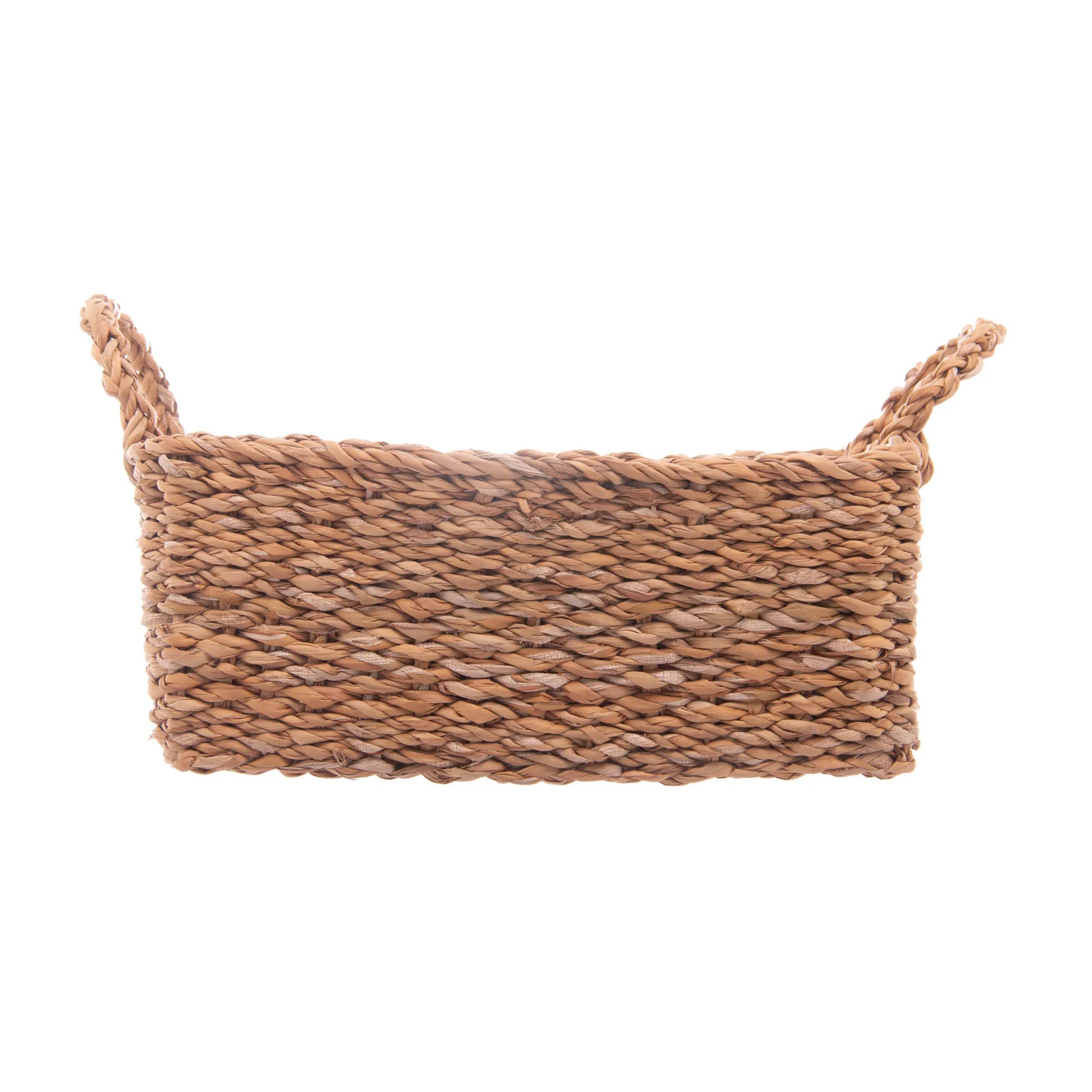 Conjunto 3 Cestas Retangulares c/ Alça - Fibra Natural