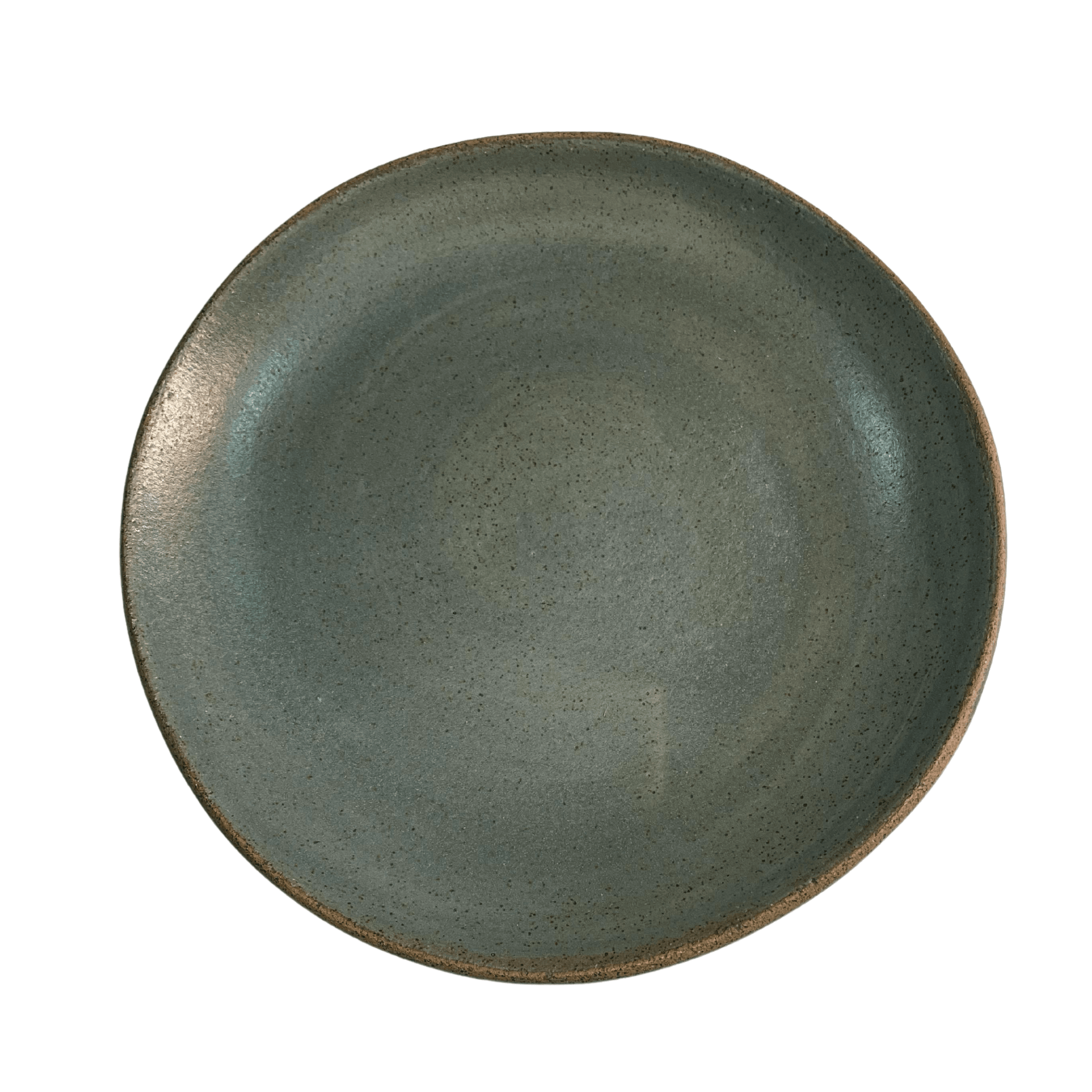 Set de 2 Pratos de Sobremesa Artesanal – Cinza Grafite - 21CM
