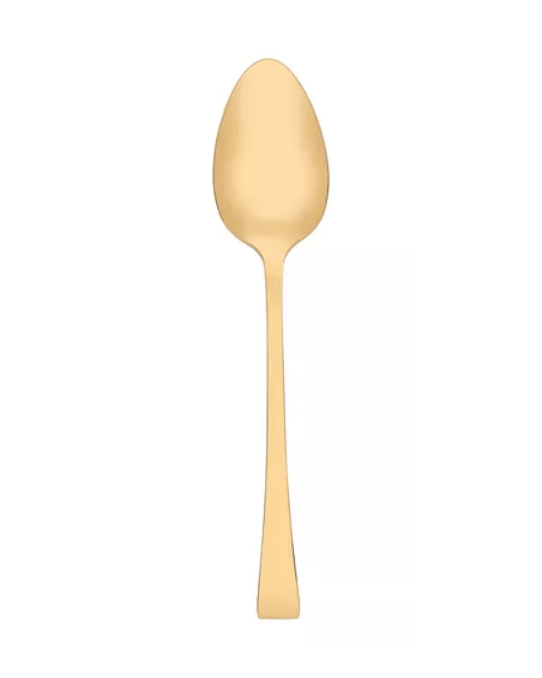 Conjunto de 6 colheres de mesa em aço inox com acabamento dourado, da linha Berna.