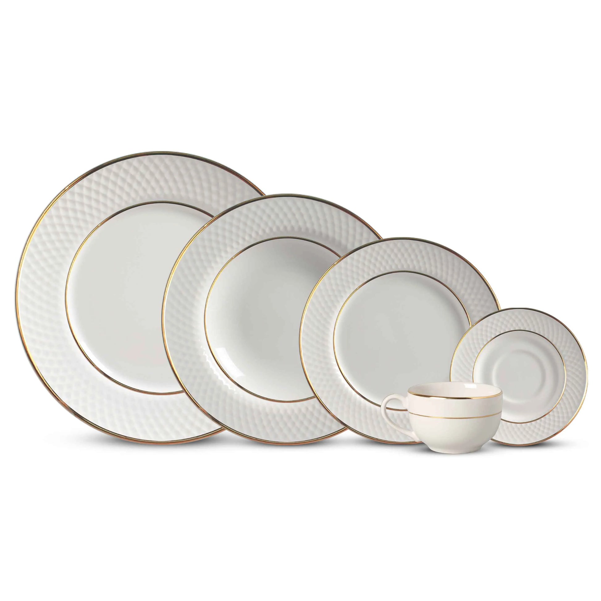 Prato de Sobremesa - Split Gold - 21cm