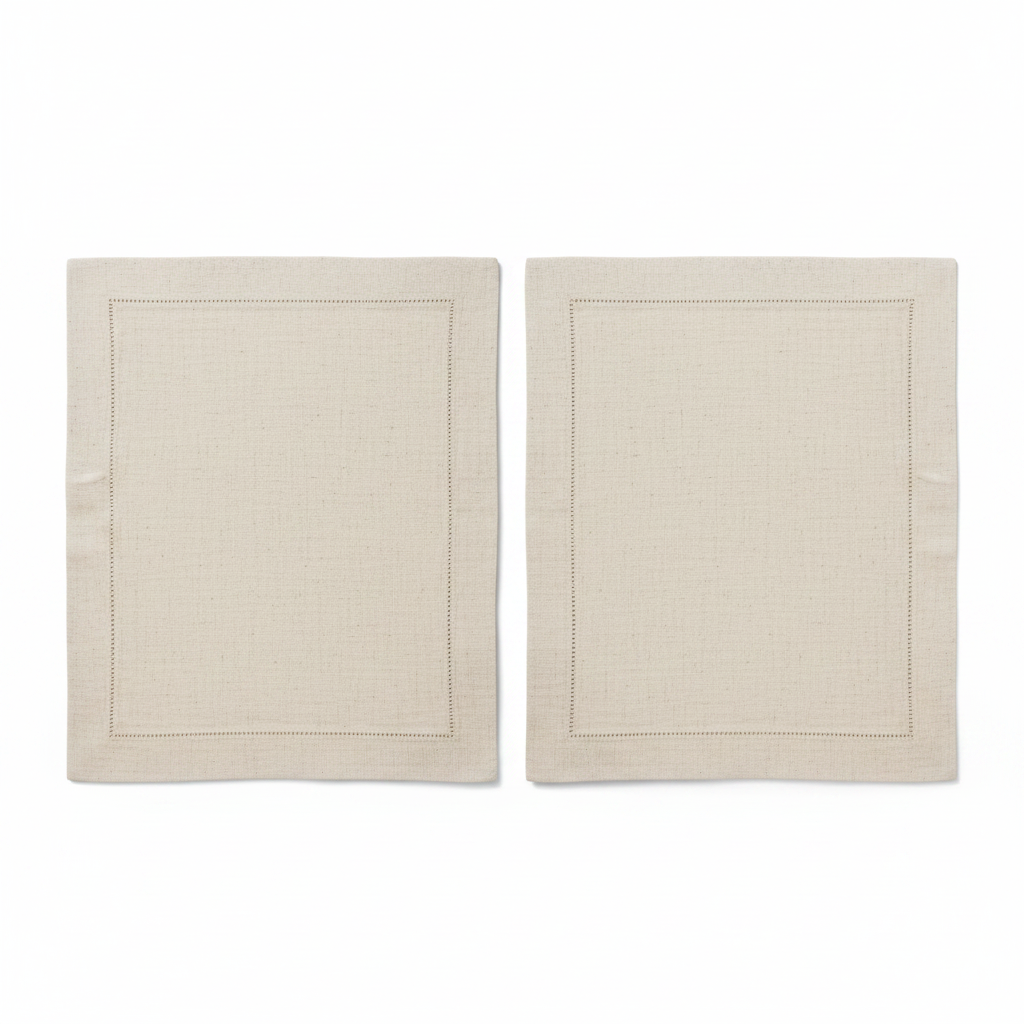 Set 2 Jogos Americanos Linho Cru Elegance Casa Russo