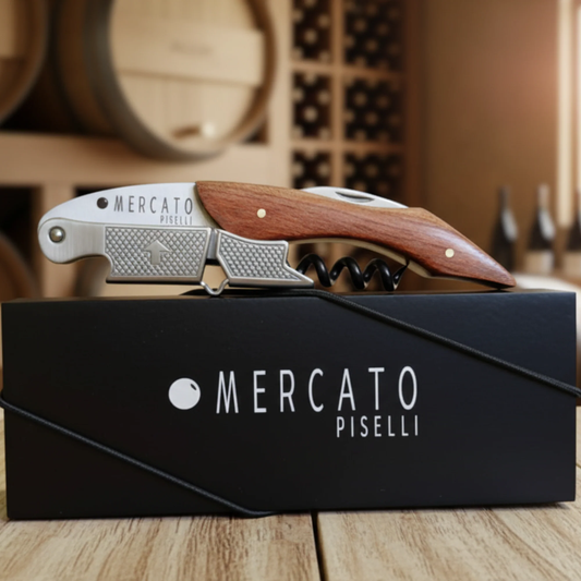 Abridor de Vinho Mercato Piselli com Estojo em Madeira