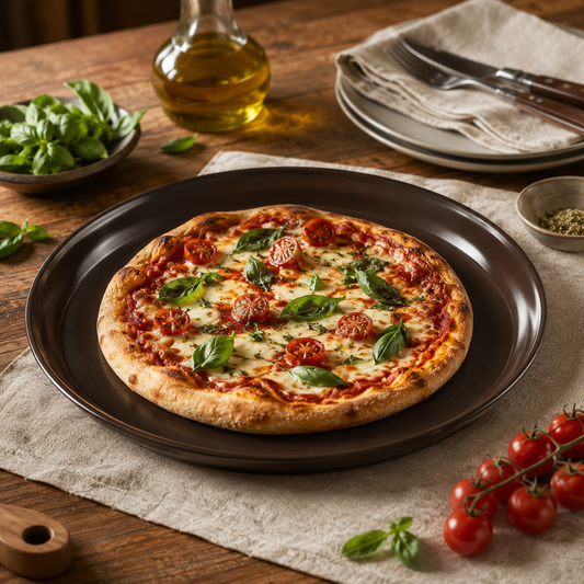 Pizza margherita em forma de pizza Ceraflame Chocolate