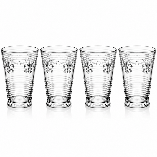 Set 4 Copos Lines Butterfly 350ml Vidro