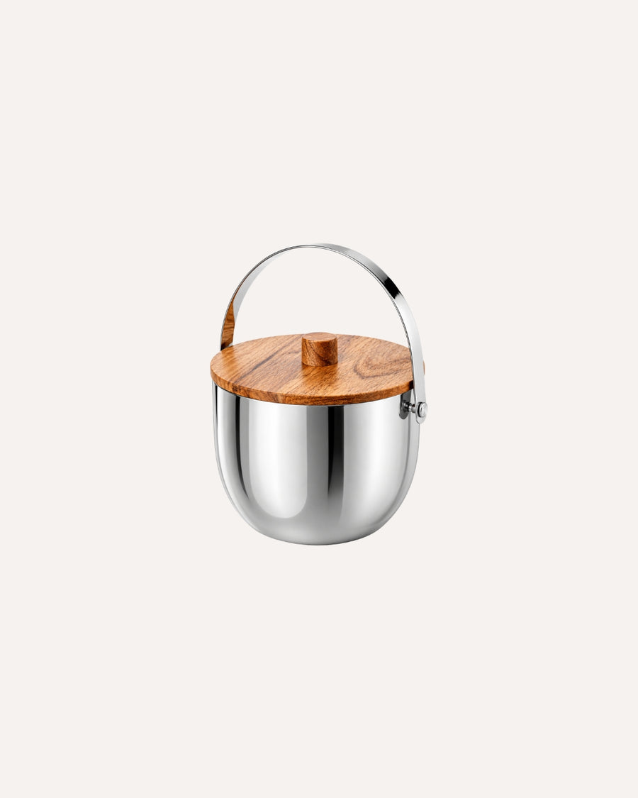 Balde de Gelo Liso em Aço Inox