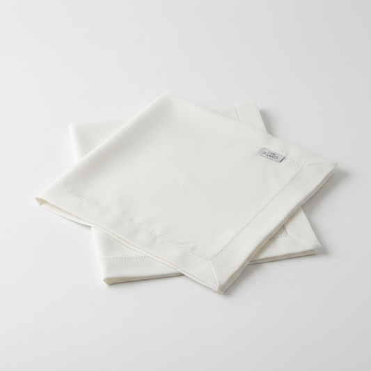 Set 2 Guardanapos Tricoline Off White