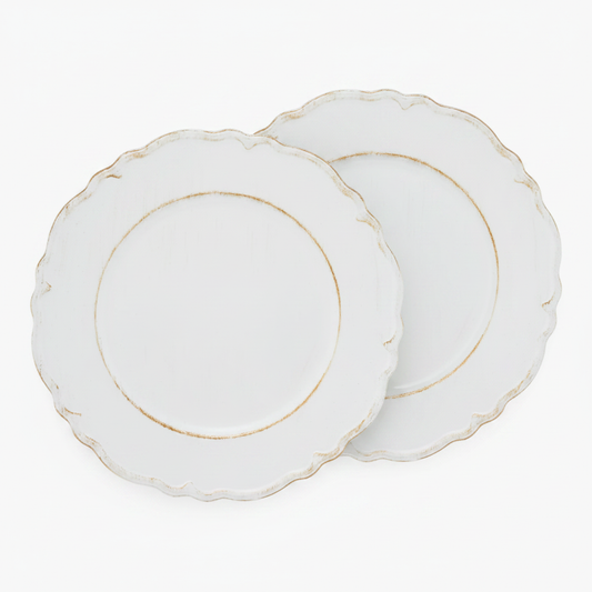 Sousplat Moon Branco fundo branco