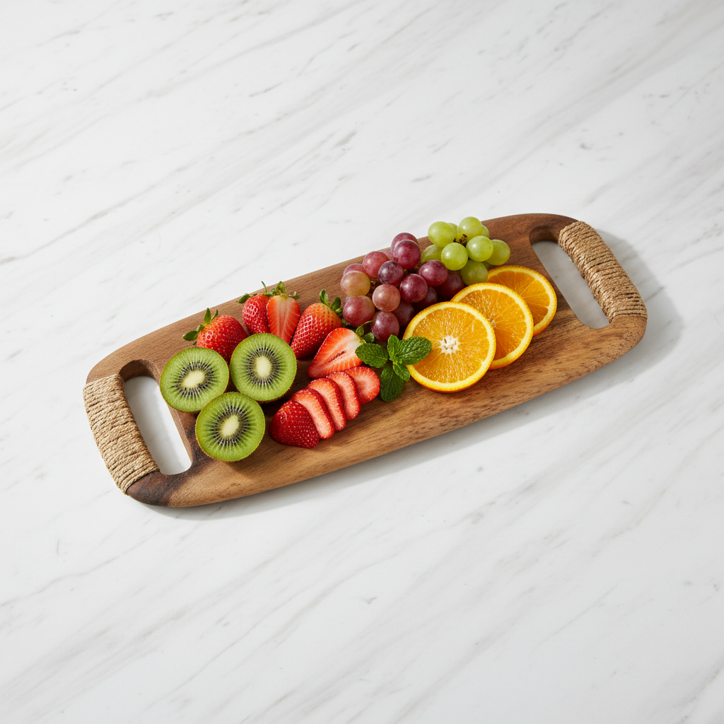 Tábua Art Wood — Frutas Quadrado